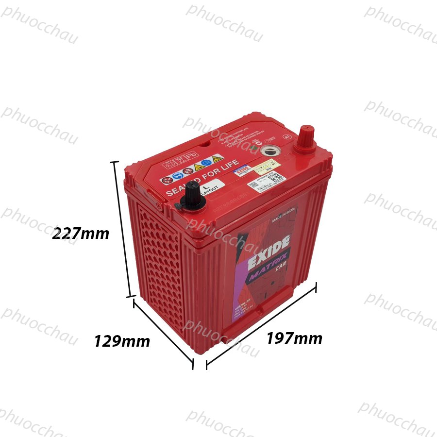 Bình Ắc Quy EXIDE 44B20L 12V-35Ah