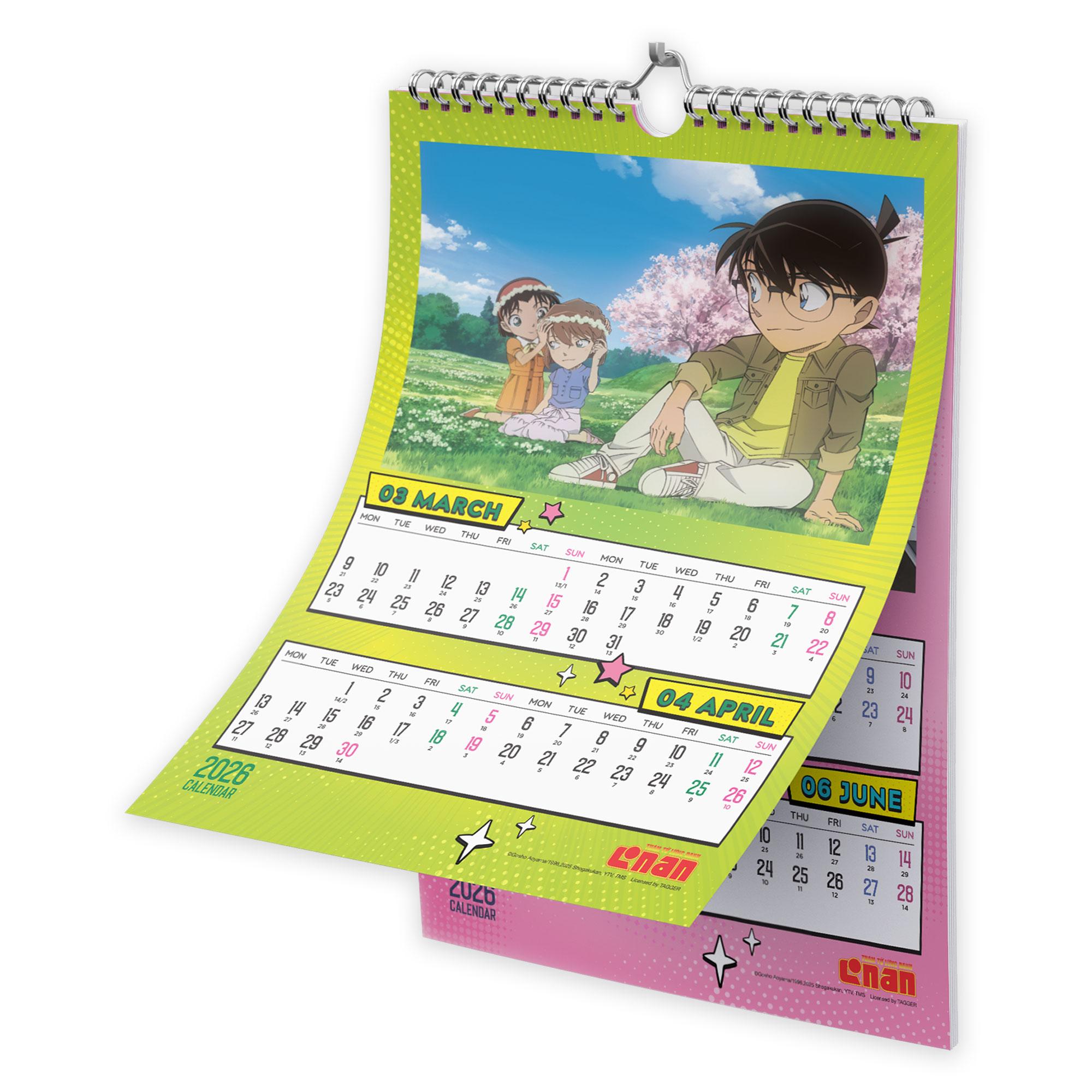 Lịch Treo Tường Thám Tử Lừng Danh Conan 2026