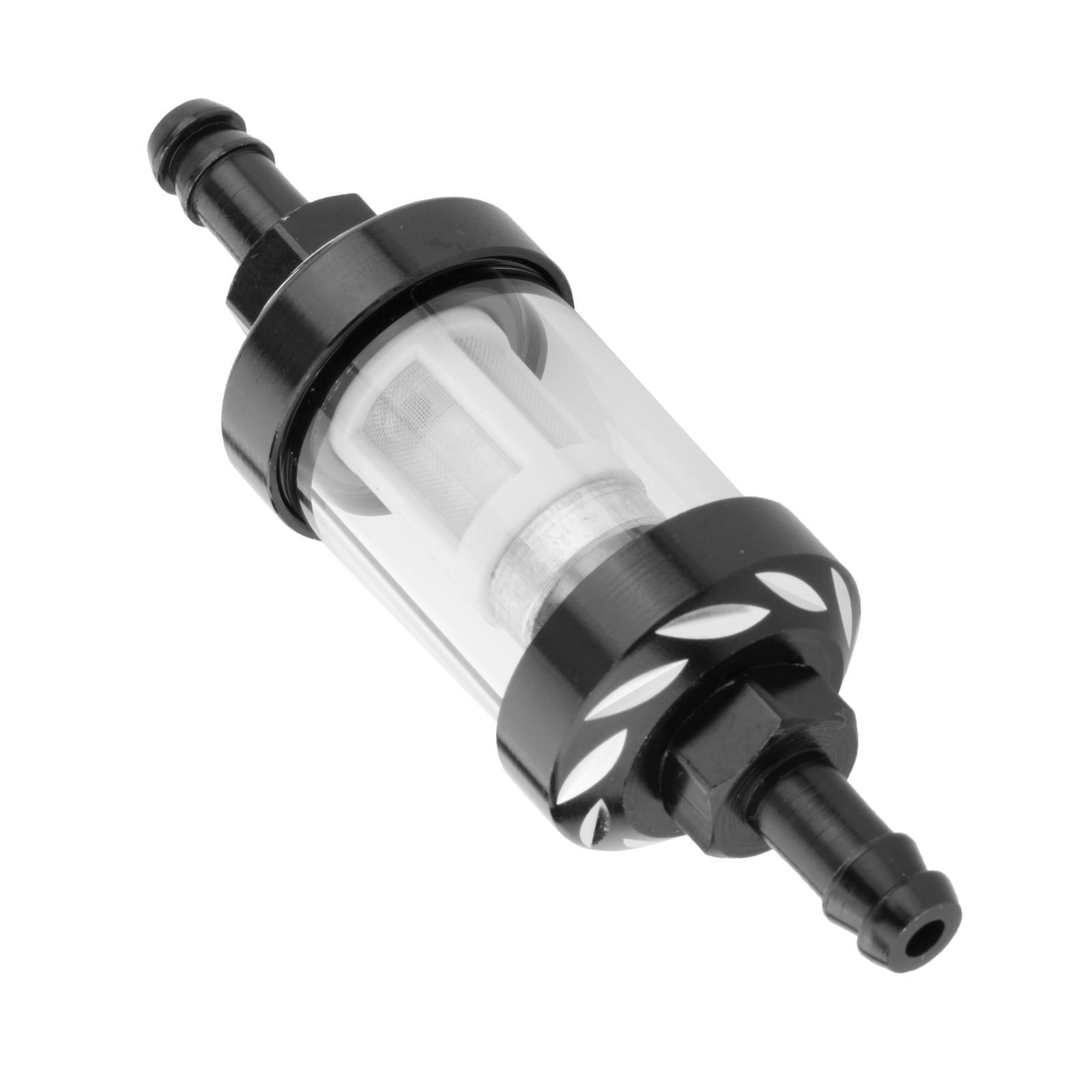 Motorcycle 6mm 5/16 Inline Motorbike Accessories Black