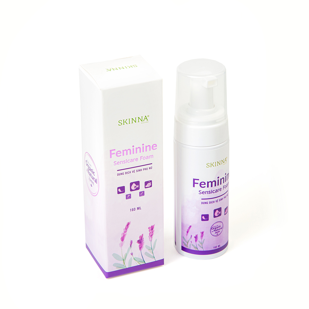 Dung dịch vệ sinh phụ nữ SKINNA - Feminine Sensicare Foam 160 ml