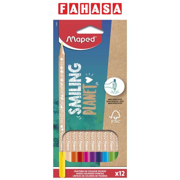 Hộp 12 Chì Màu Smiling Planet - Maped 831800FC