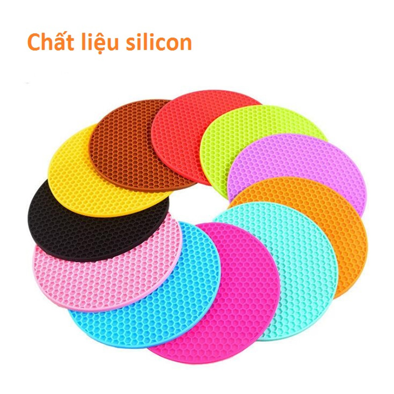 Combo 2 Miếng lốt nồi silicon giao màu ngẫu nhiên