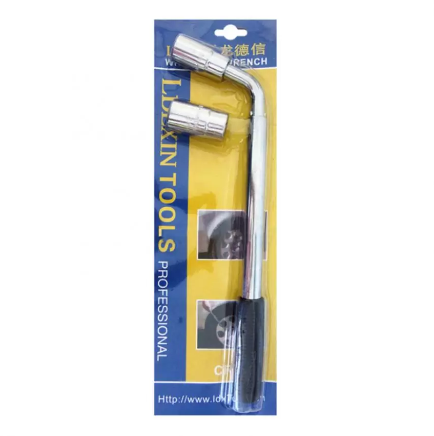 Bộ tay công vặn ốc tháo lốp ô tô xe máy (Tròng 2 đầu 17/19 và 21/23)-Thép tốt