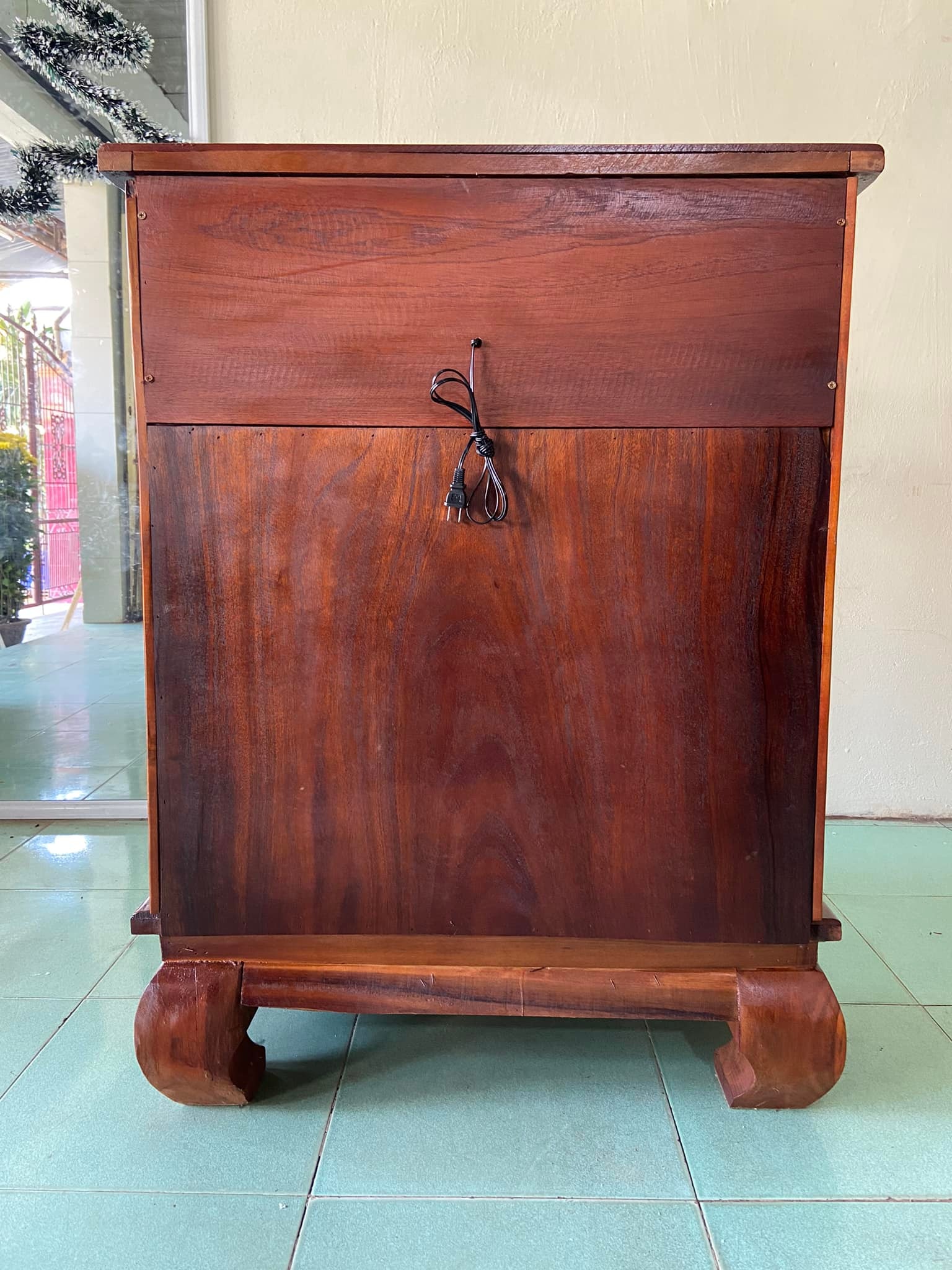 Bàn thờ thần tài ông địa mẫu Rồng Cuộn cao cấp, có hộp đèn 80 x 68 x 108CM