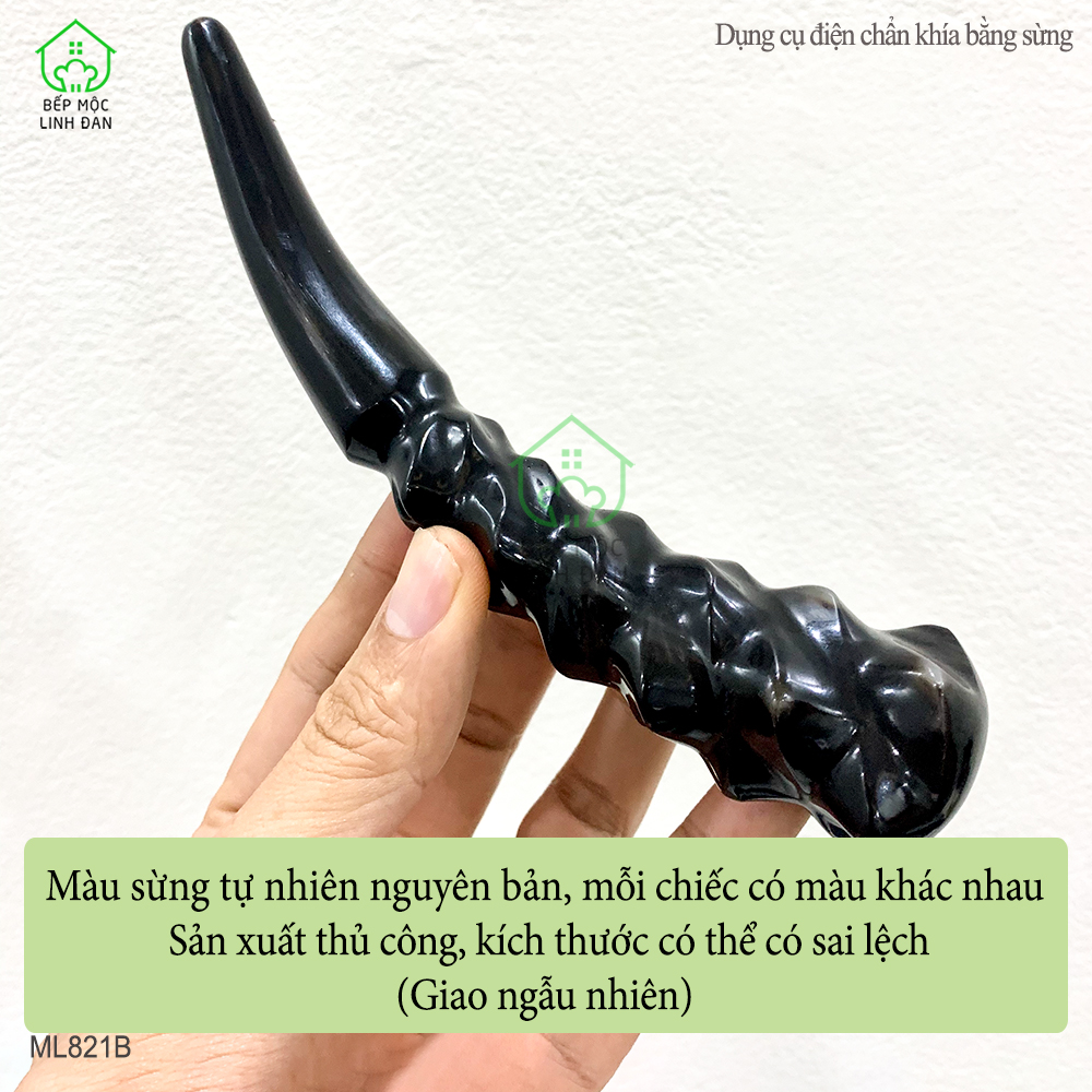 Dụng Cụ Điện Chẩn - Mát Xa Day Ấn Huyệt Gan, Mật Bằng Sừng - Khía Đả Thông Kinh Mạch [ML821B]