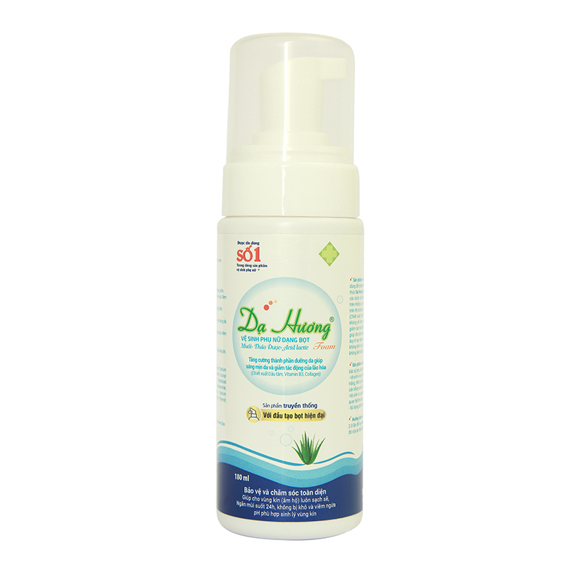 Dung dịch vệ sinh phụ nữ Dạ Hương Foam (bọt vệ sinh phụ nữ) 180ml