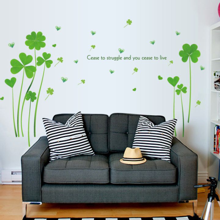 Decal dán tường Cỏ bốn lá 2 AmyShop DH072 (122 x 186 cm)