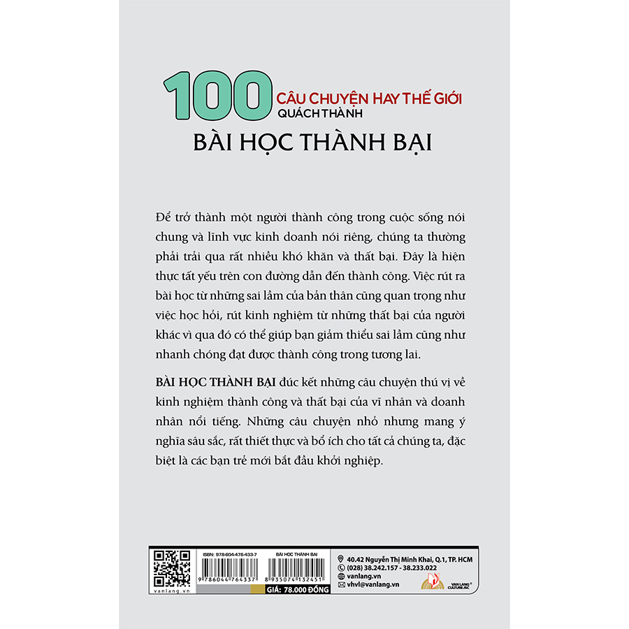 Bài Học Thành Bại - Tái Bản