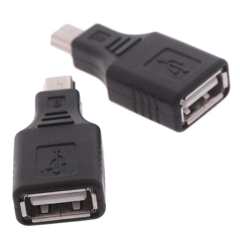 Mini USB Male to USB Female Bộ chuyển đổi kết nối Truyền dữ liệu đồng bộ OTG Adapter cho xe hơi AUX MP3 MP4 Máy tính bảng Điện thoại U-Disk Chiều dài cáp: 1 PC