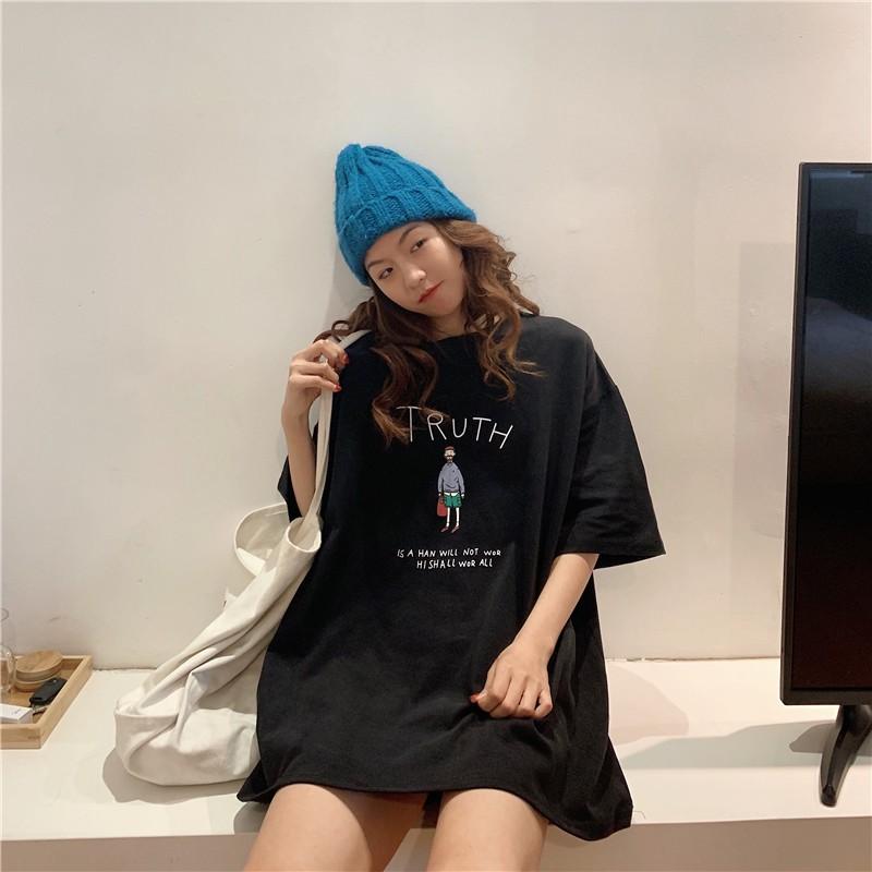 Áo thun tay lỡ CoolZ phông Unisex nam nữ Cotton oversize form rộng Truth cá tính CZ089
