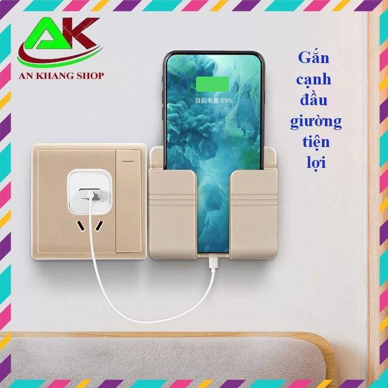 Giá đỡ gắn tường dùng để điện thoại - Remote - dây điện trong nhà