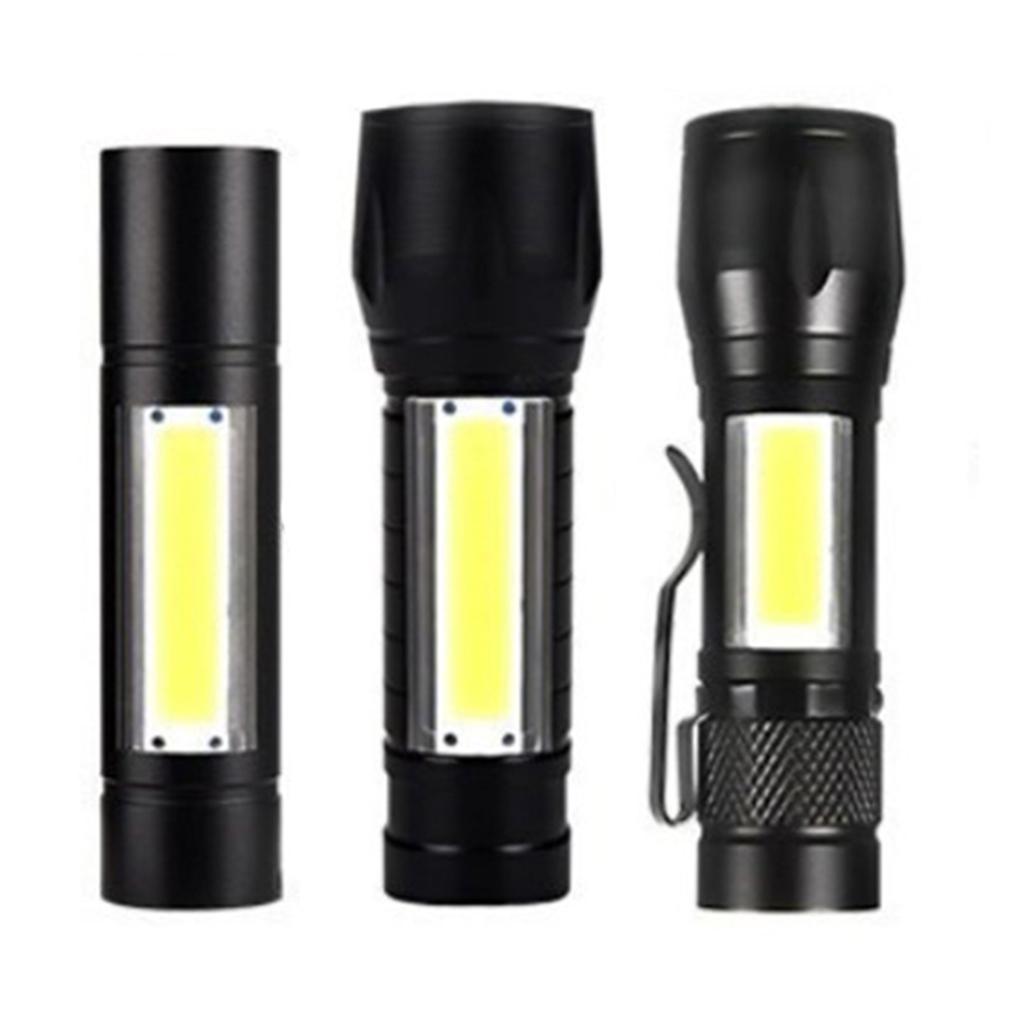 Rechargeable COB LED Slim Work Light Bright Flashlight Camping Outdoor Mini Lamp
