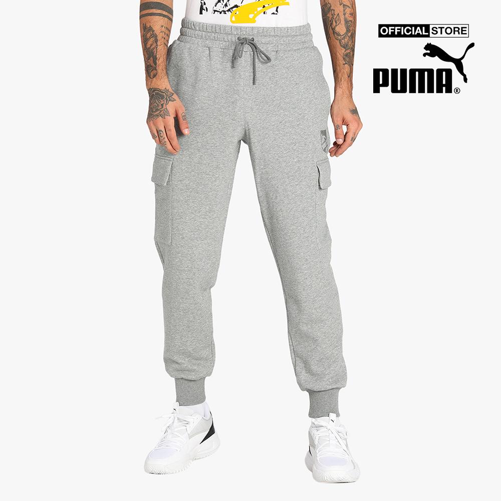 PUMA - Quần jogger thể thao nam bo gấu Booster Basketball 532124