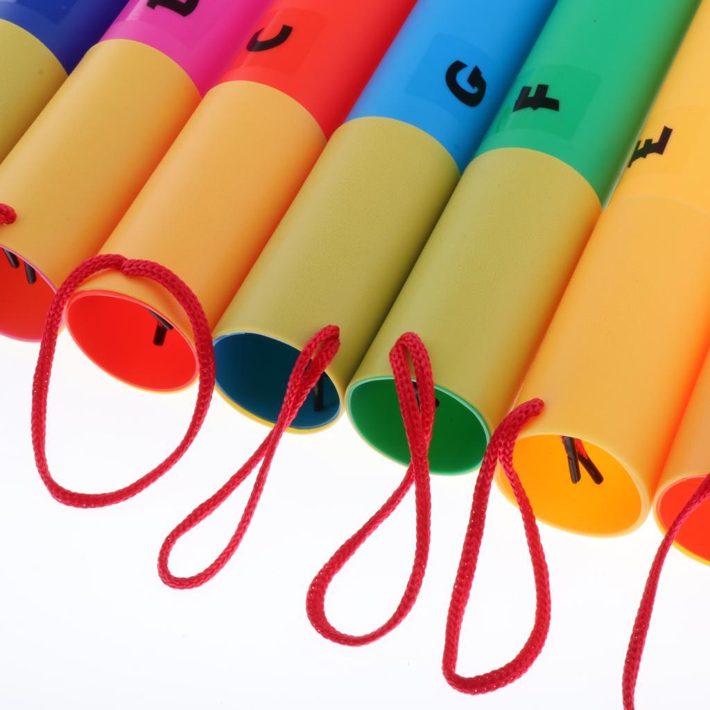 Diatonic Scale Set Of 8 Tuned Percussion Tubes For Orff Music Teaching Toy