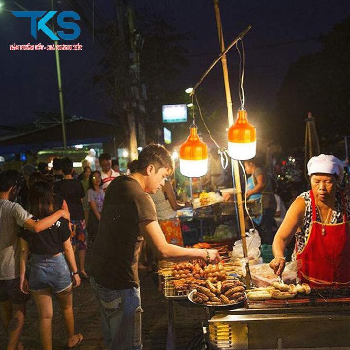 Bóng đèn tích điện 6-8h loại 100w sạc tích điện có móc treo