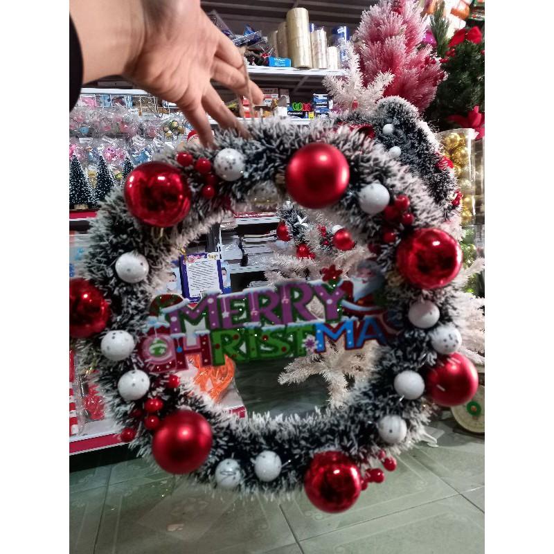 Vòng tròn trang trí cửa Noel 40cm