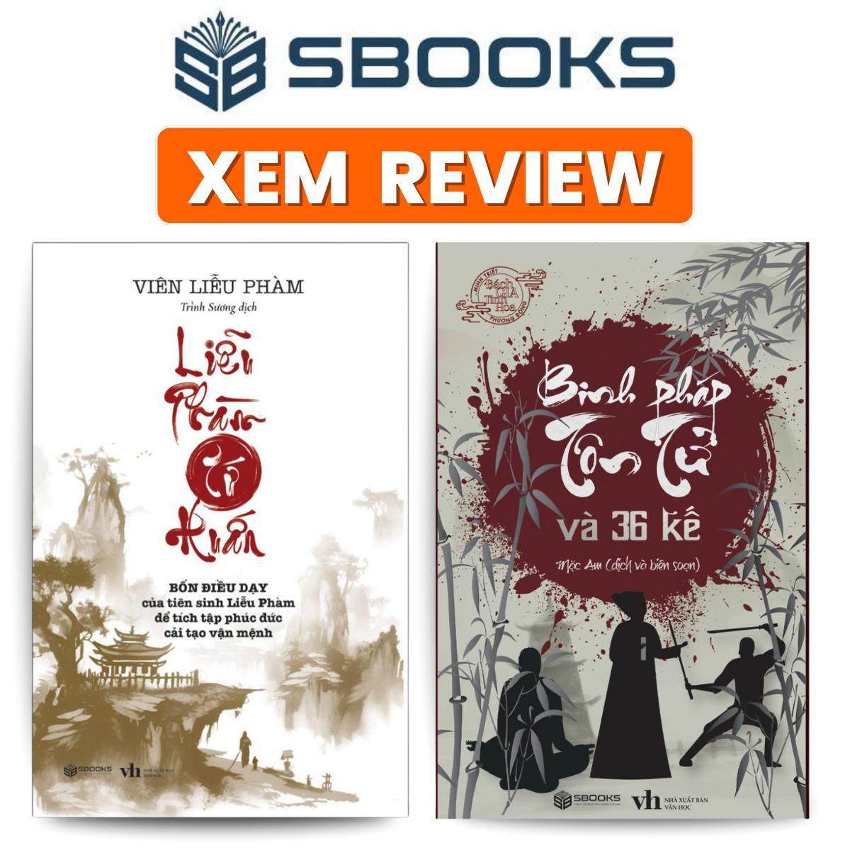 Sách Combo 2 Cuốn: Binh Pháp Tôn Tử + Liễu Phàm Tứ Huấn - (Mặc Am, Viên Liễu Phàm) Sách Sbooks chính hãng - Sách tư minh triết phương đông tư duy hay nhất 2024