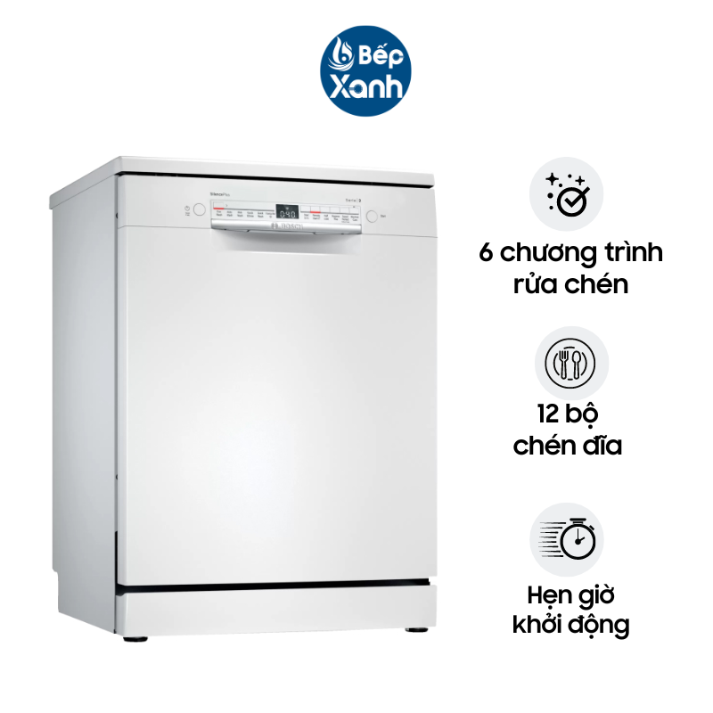 Máy Rửa Chén Bosch SMV4EVX10E Series 4 - Lắp Âm Tủ Hoàn Toàn - Hàng Chính Hãng