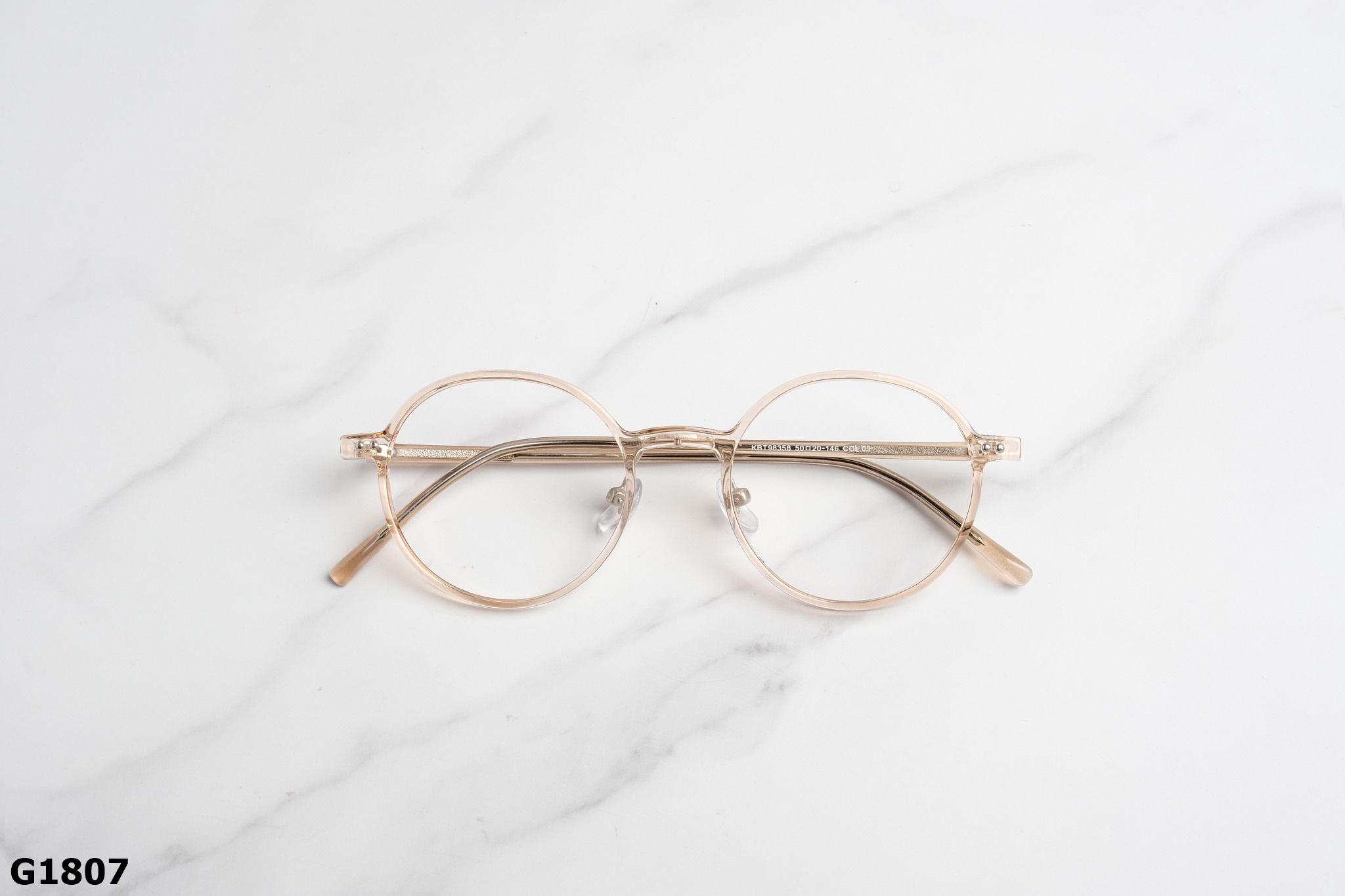 Gọng Kính Cận Dáng Tròn Ngố Thời Trang Unisex G1807
