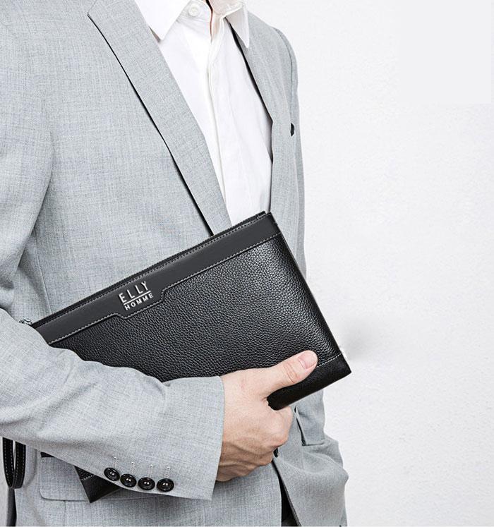 Túi clutch nam da thật ELLY HOMME – ECM1