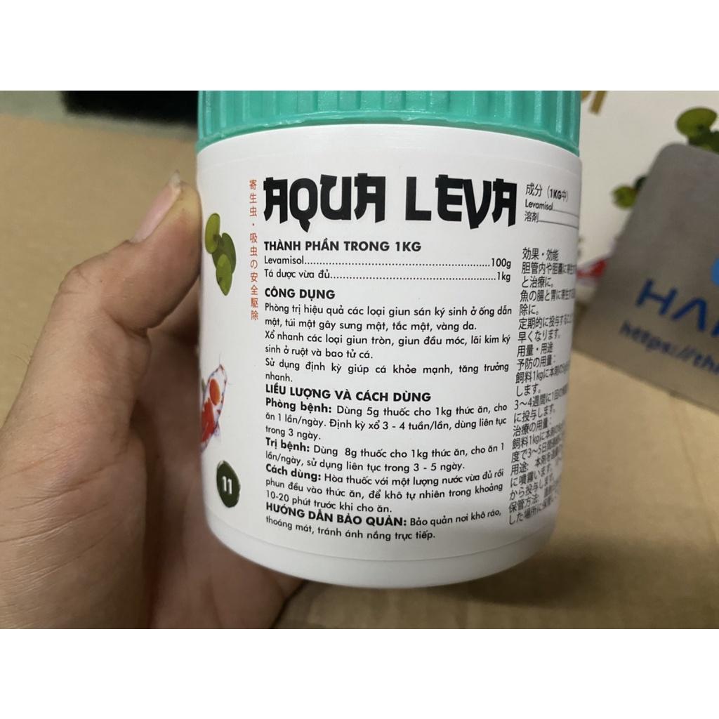 Chế phẩm số 11 , Phòng trị Giun sán Ký sinh Túi mặt , đường ruột AQUA LEVA lọ 100gdành cho cá koi