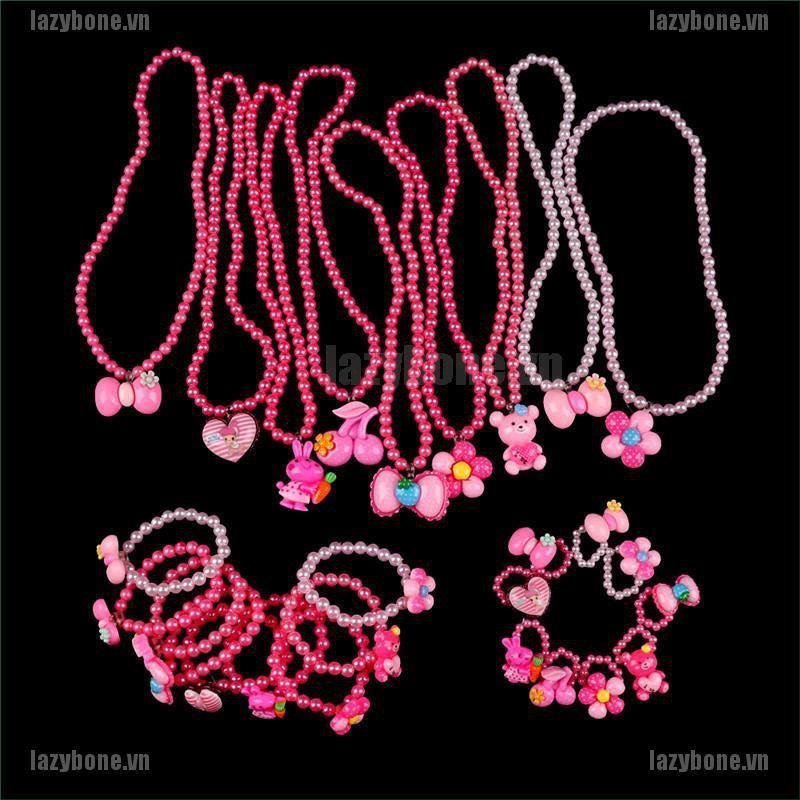 Bộ 3 Món đồ chơi Đính Ngọc Kiểu Công Chúa Dễ Thương Cho Bé Gái, đồ chơi trang điểm cho bé - Quà tặng yêu thích cho bé gái
