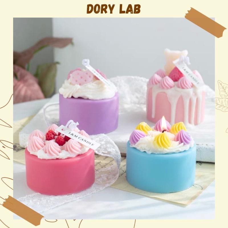 Nến Thơm Bánh Kem Trái Cây Màu Sắc Full Topping - Dory Lab