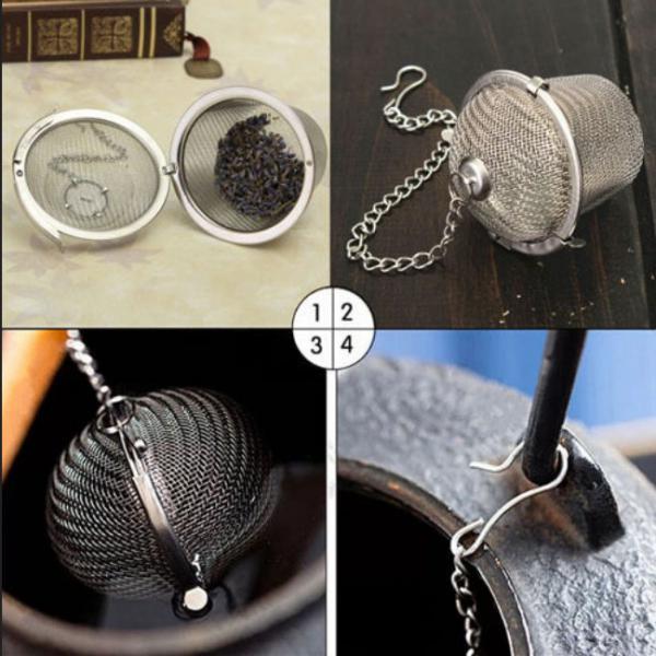 3x Stainless Steel Ball Tea Spice Strainer Infuser Loose Leaf