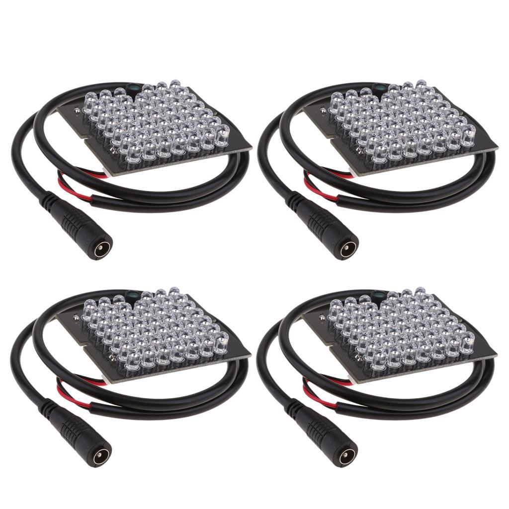 4pcs 48 LEDs Light Infrared IR Illuminator Board 12V for Camera