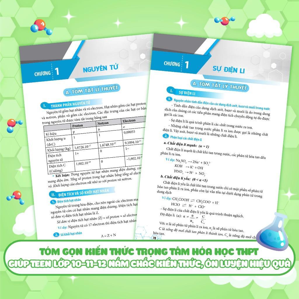 Sách - Sổ Tay Học Nhanh, Toàn Diện Kiến Thức Và Dạng Bài Hóa Học Lớp 10-11-12 - Megabook