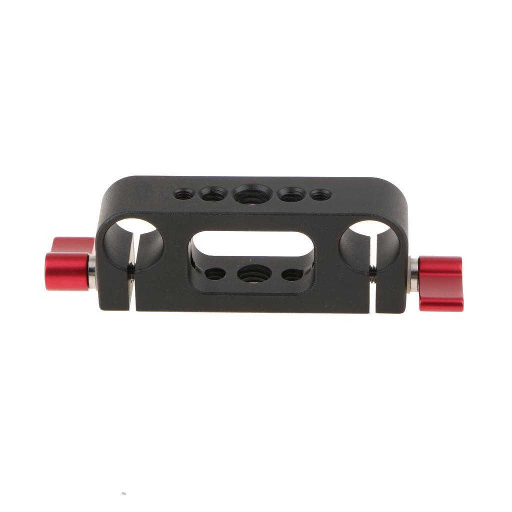 1/4" 3/8" Thread Rod Clamp  for 15mm Rod DSLR Rig Rail System