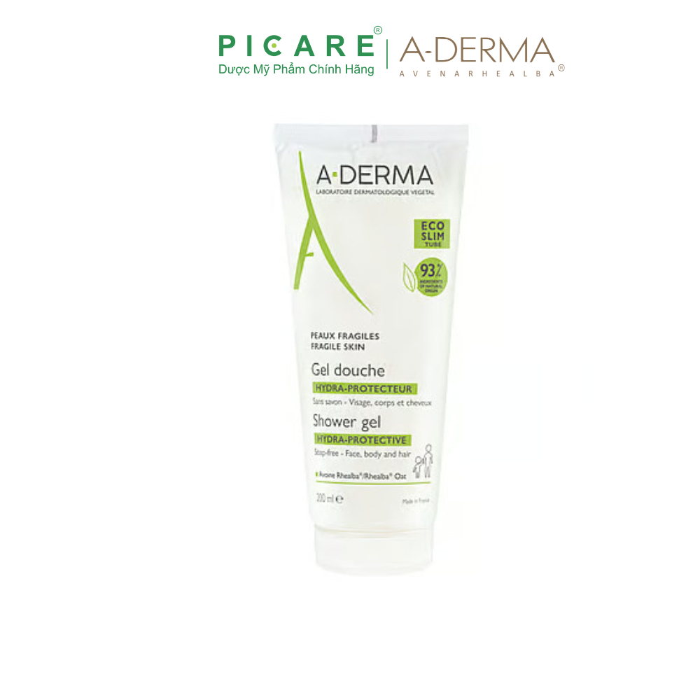 Gel Rửa Mặt và Tắm Cho Da Đang Bị Kích Ứng A-Derma Shower Gel Hydra-Protective