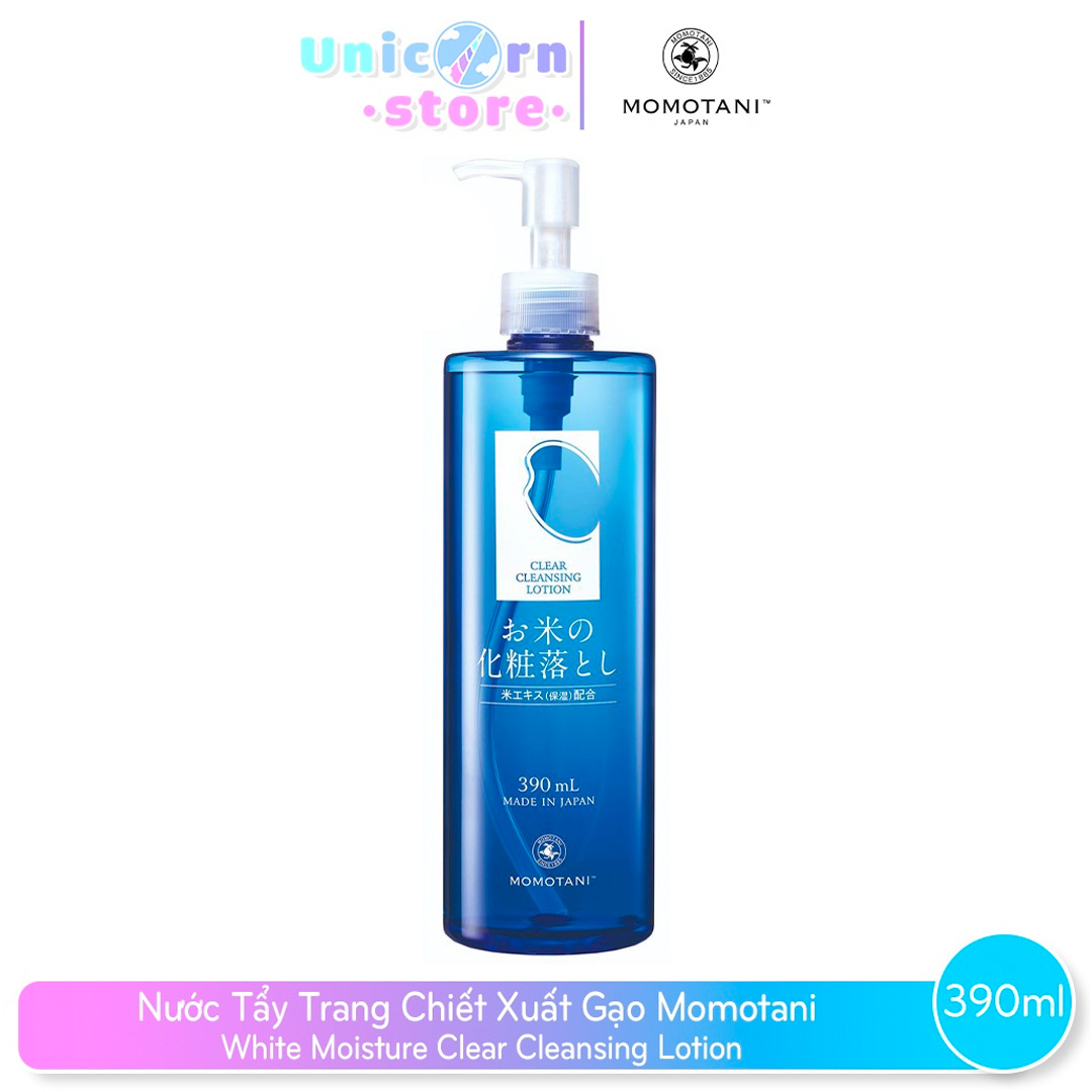 NƯỚC TẨY TRANG MOMOTANI WHITE MOISTURE CLEAR CLEANSING LOTION 390ML