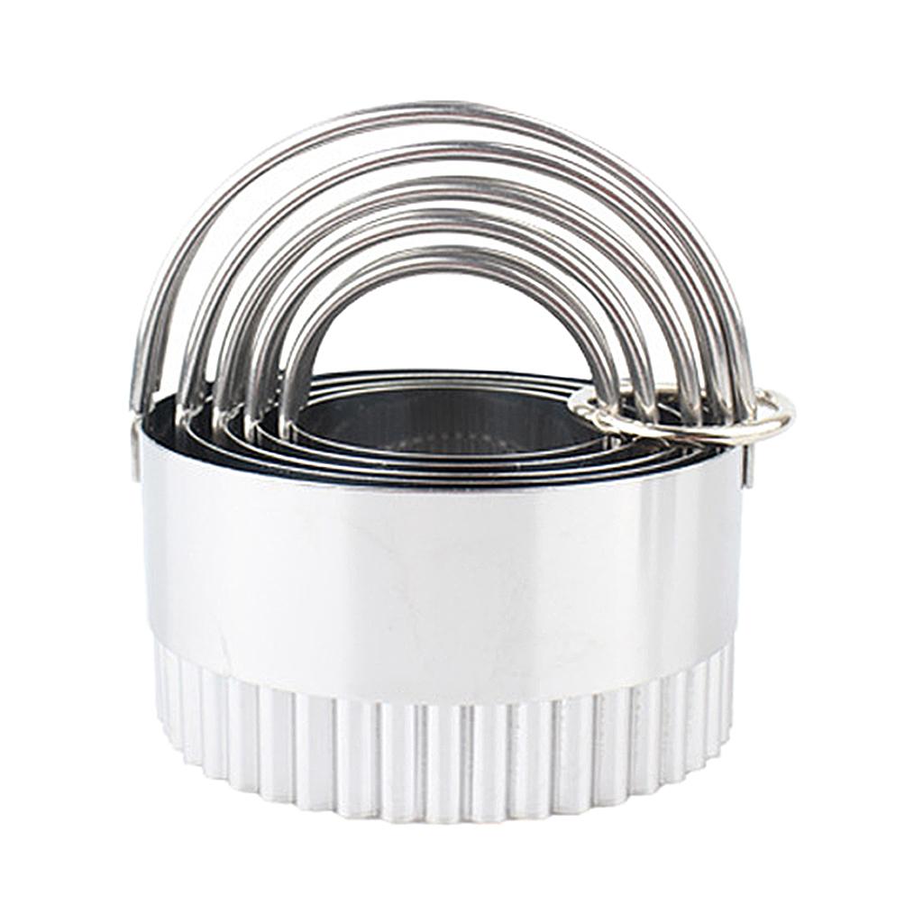 Set of 5 - Round Stainless Steel Cake Rings, Mousse and Pastry Baking Ring Mold Cutter Baking Mould Tools