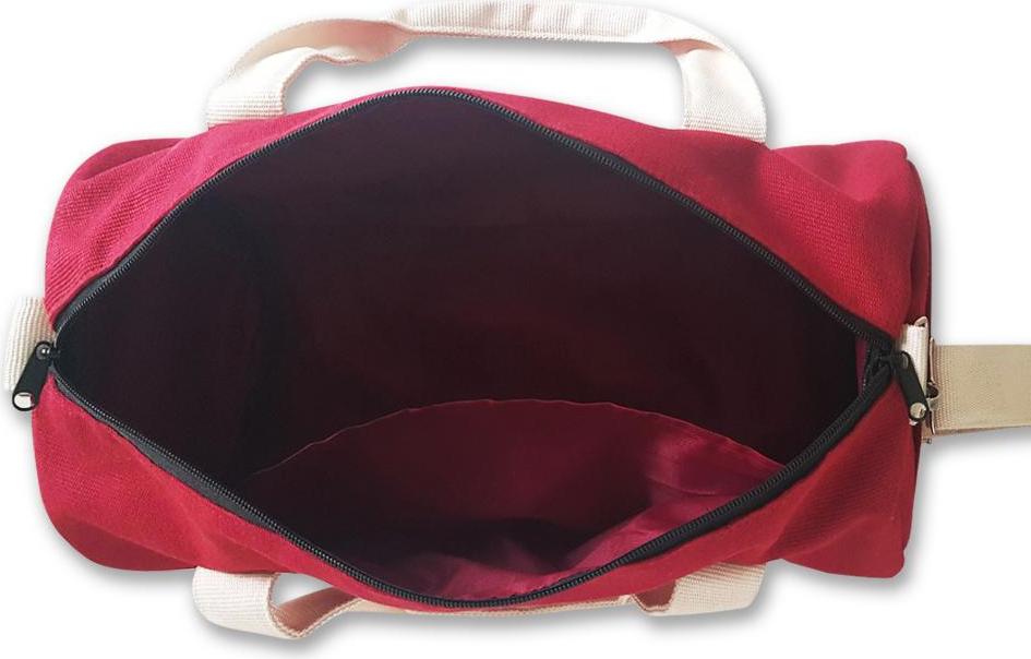 Combo túi du lịch COVI đa năng thời trang màu đỏ vải canvas