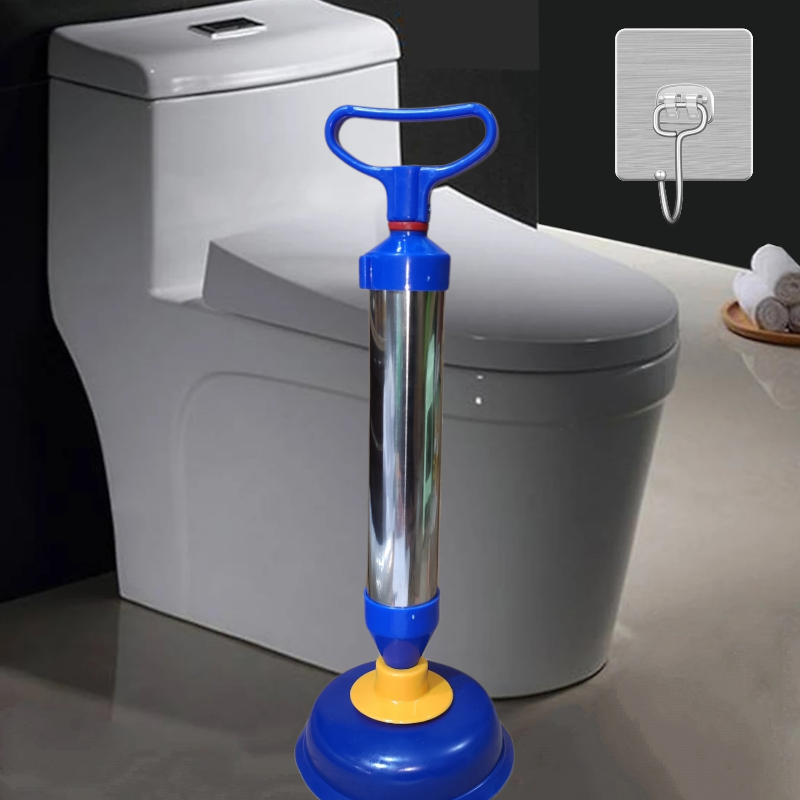 DỤNG CỤ BƠM HÚT THỤT THÔNG TẮC BỒN CẦU NHÀ VÊ SINH TOA LÉT BẰNG INOX