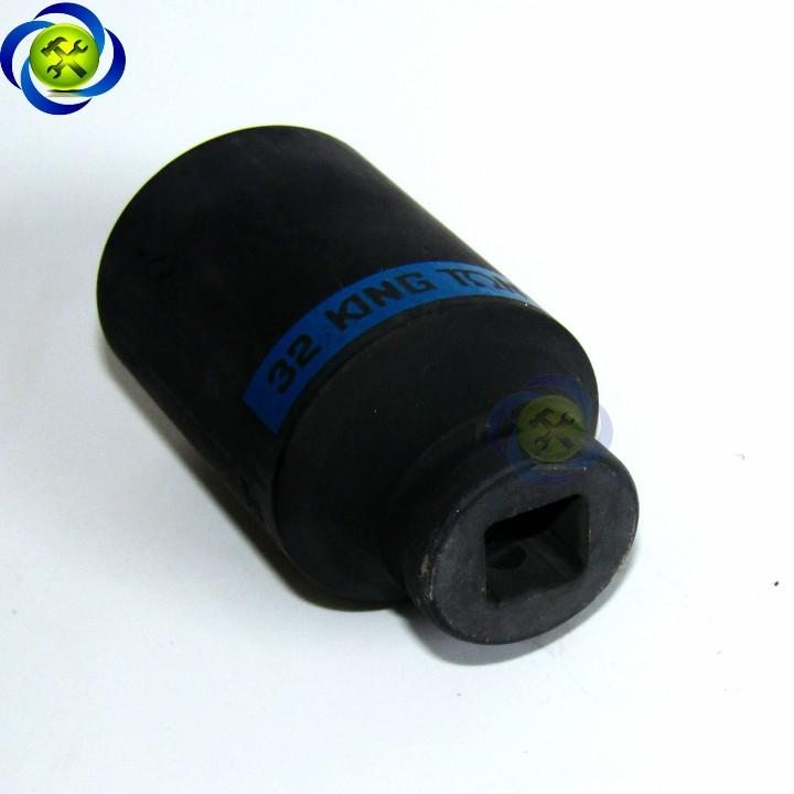 Tuýp đen dài 32mm Kingtony 443532 loại 1/2 6 cạnh dài 80mm