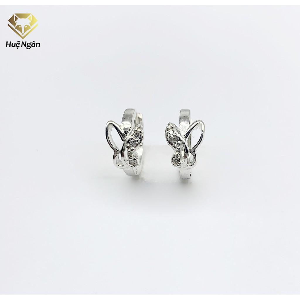 Bông tai bạc Ý 925 Huệ Ngân - Uyên Ương Hồ Điệp RYE140376
