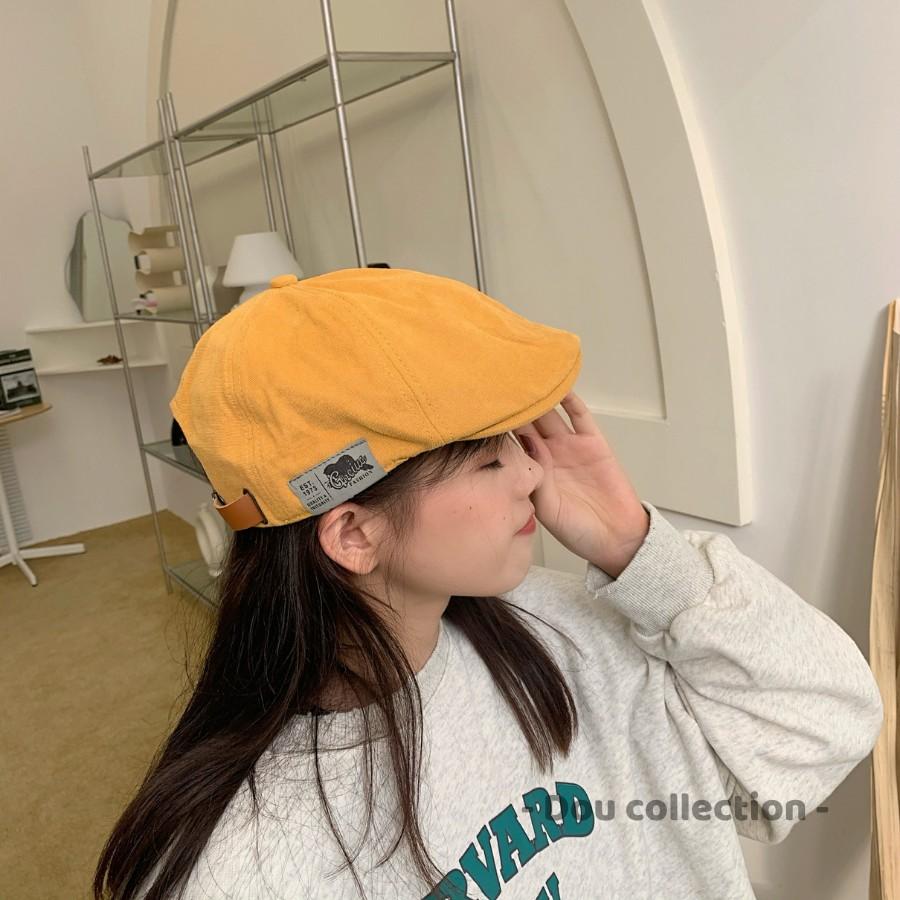 Mũ Nồi Retro Nam Nữ Unisex Họa Tiết EST 1973 Đính Bên Hông Phong Cách Nhật Bản - Mã NV032