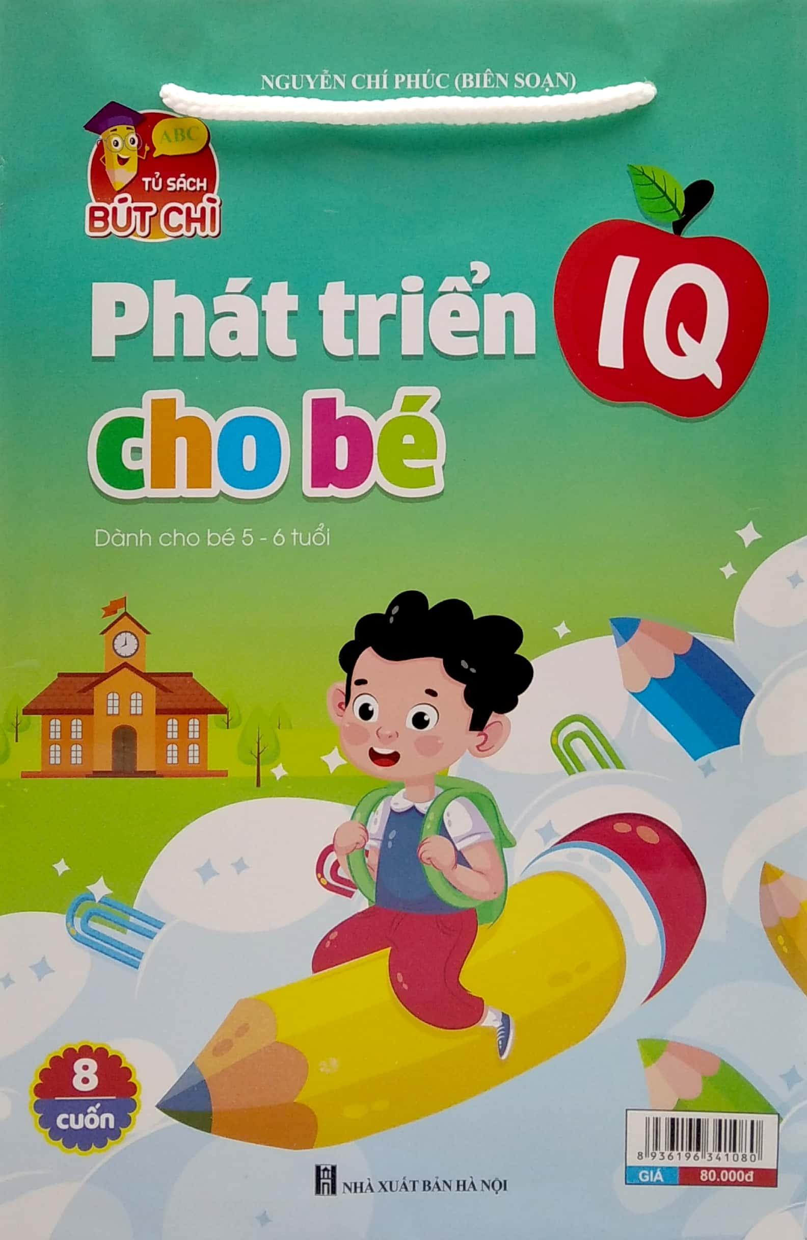 Bộ Túi Phát Triển IQ Cho Bé (Dành Cho Bé 5-6 Tuổi) (Bộ 8 Cuốn)