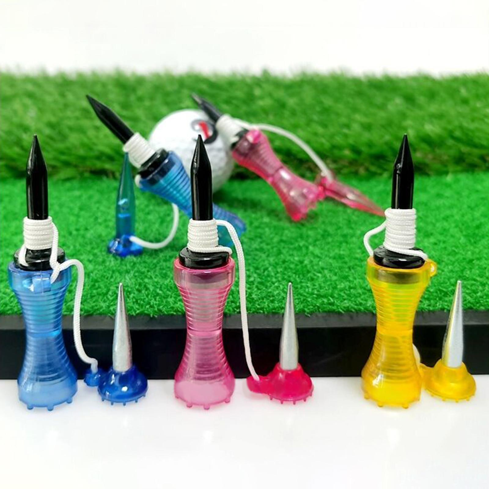 3-4pack 3.2inch Golf Tees Ball Holder Practicing Unbreakable Yellow