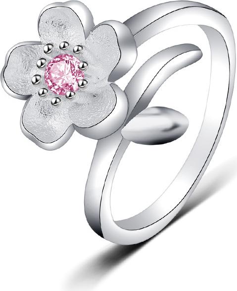 Nhẫn nữ thời trang Hoa Anh Đào nhụy hồng xinh xắn N44