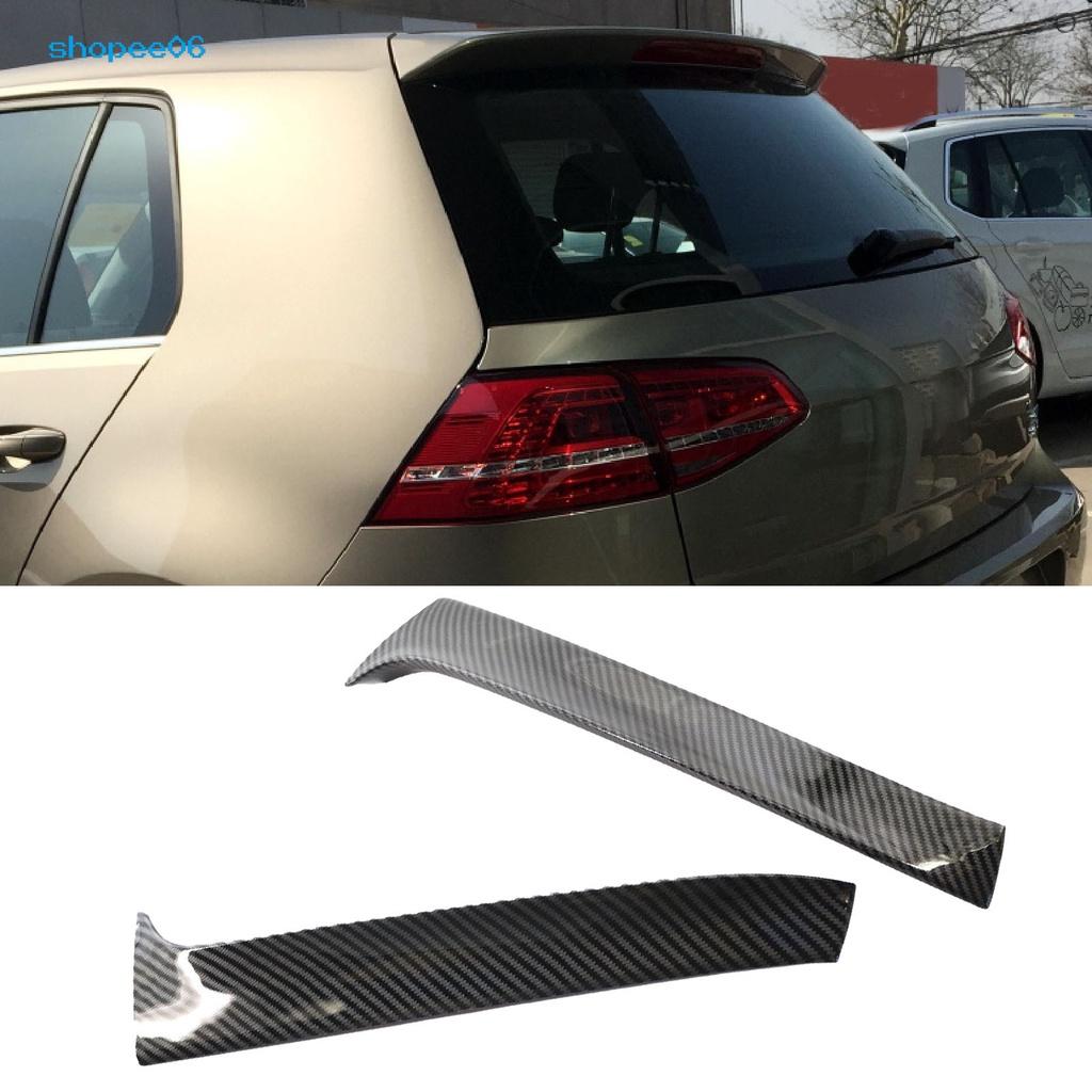 1 Cặp Cánh Gió Gắn Cửa Sổ Sau Xe Hơi Bằng Sợi Carbon Bền Bỉ Cho VW Golf 7 Station Wago 14-17