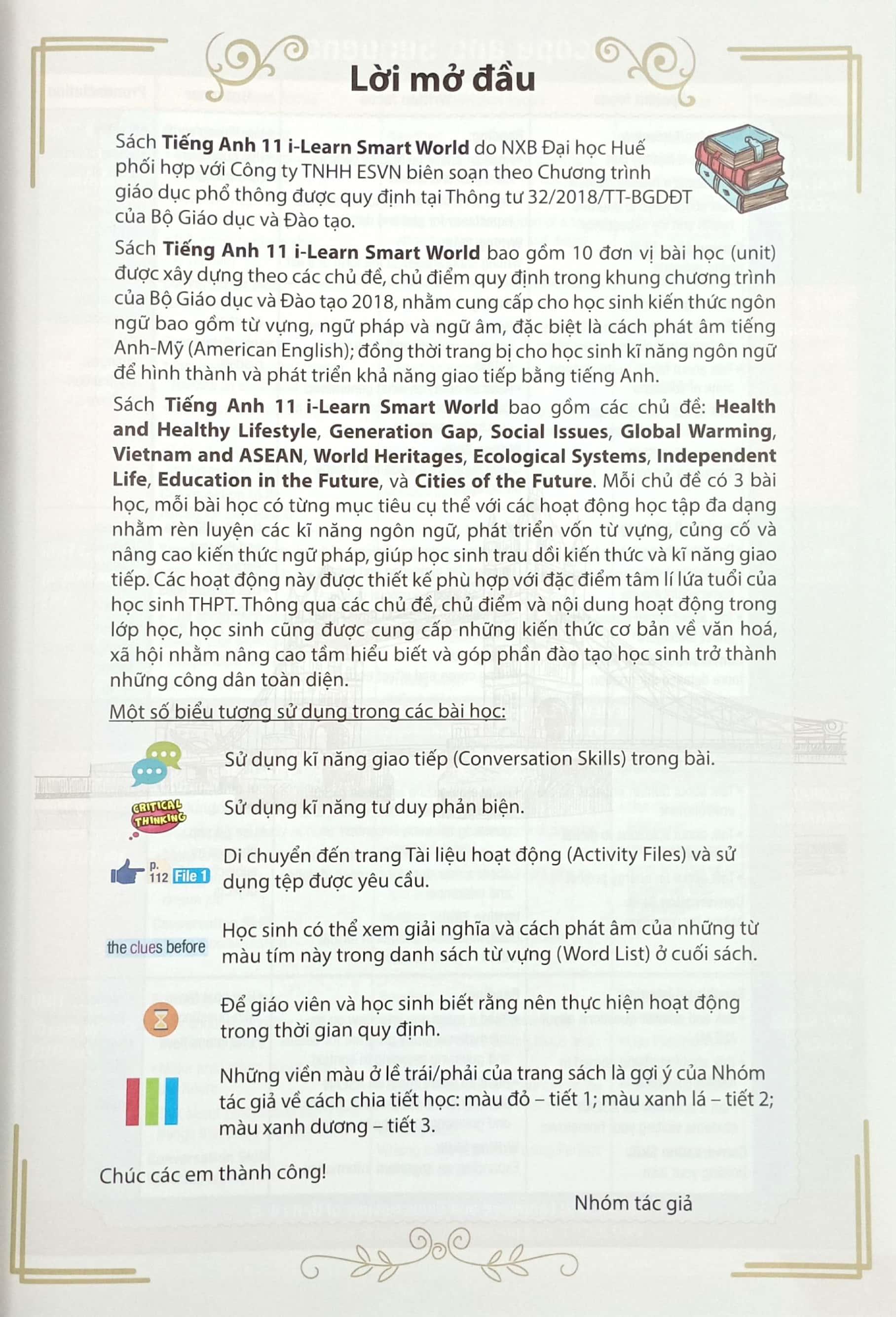 Tiếng Anh 11 I-Learn Smart World - Student's Book
