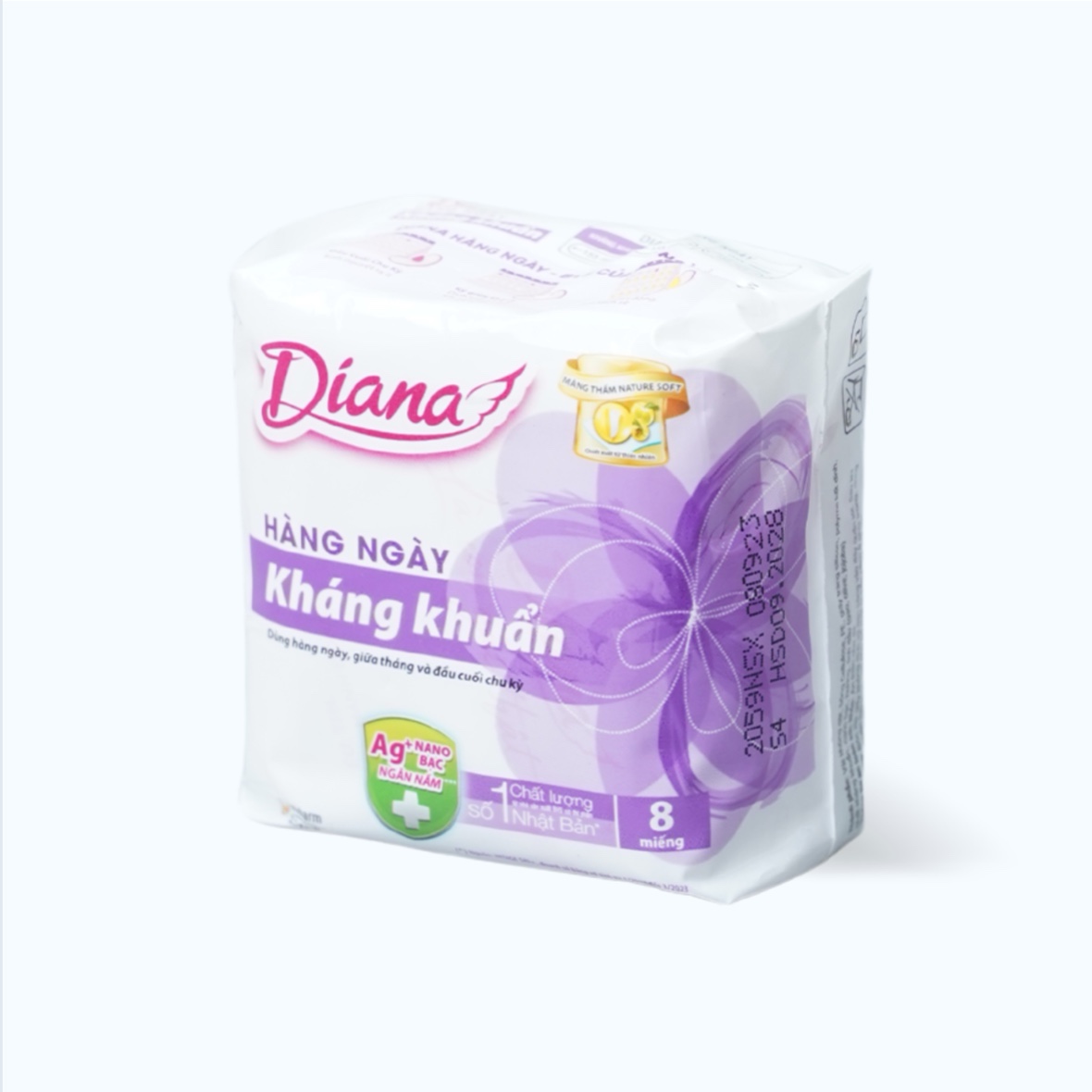 Băng vệ sinh kháng khuẩn hàng ngày Diana Sensi (8 miếng/gói)