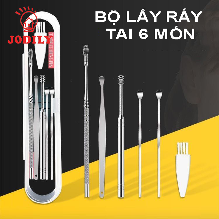 Bộ 6 Dụng Cụ Lấy Ráy Tai Đa Năng Tiện Dụng