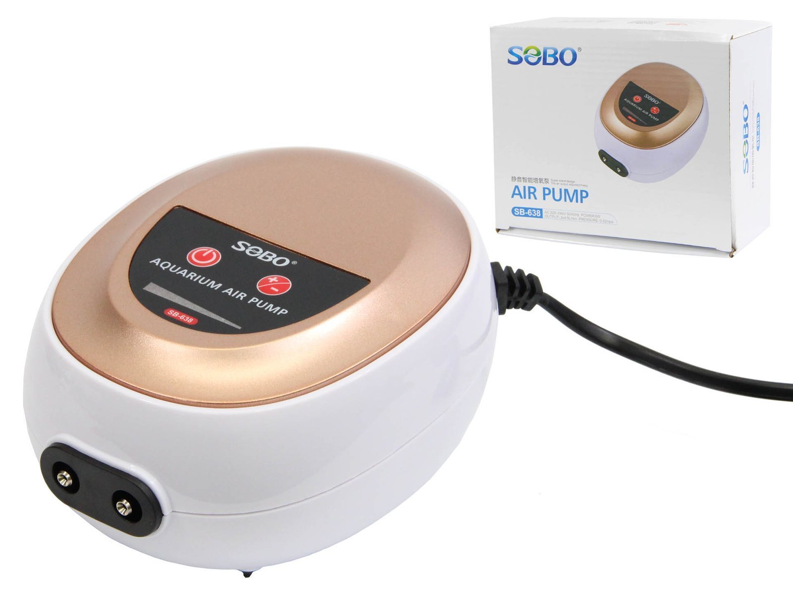 Máy sục sủi khí oxy 1 vòi 1.5W  SB-608 tiết kiệm điện cho hồ cá nhỏ