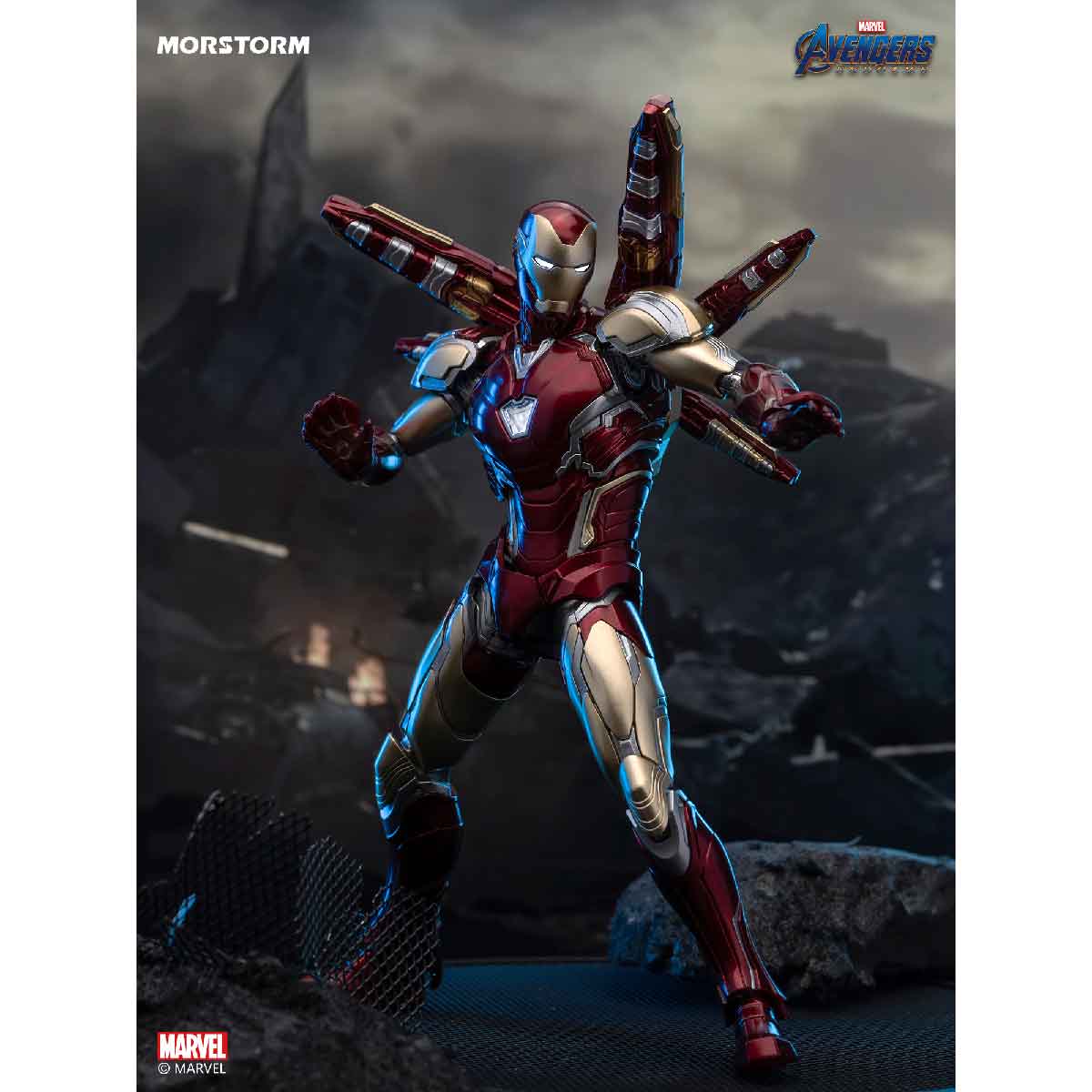 Đồ Chơi Mô Hình 1/14 Marvel Iron Man Lắp Ráp MK85 MORSTORM EM2388301