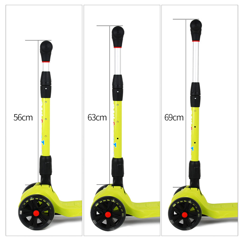 Xe trượt scooter 3 bánh chính hãng 21st scooter SPINE có đèn LED, gấp gọn thiết kế của Thụy Sĩ có nhiều màu sắc cho bé từ 3-14 tuổi