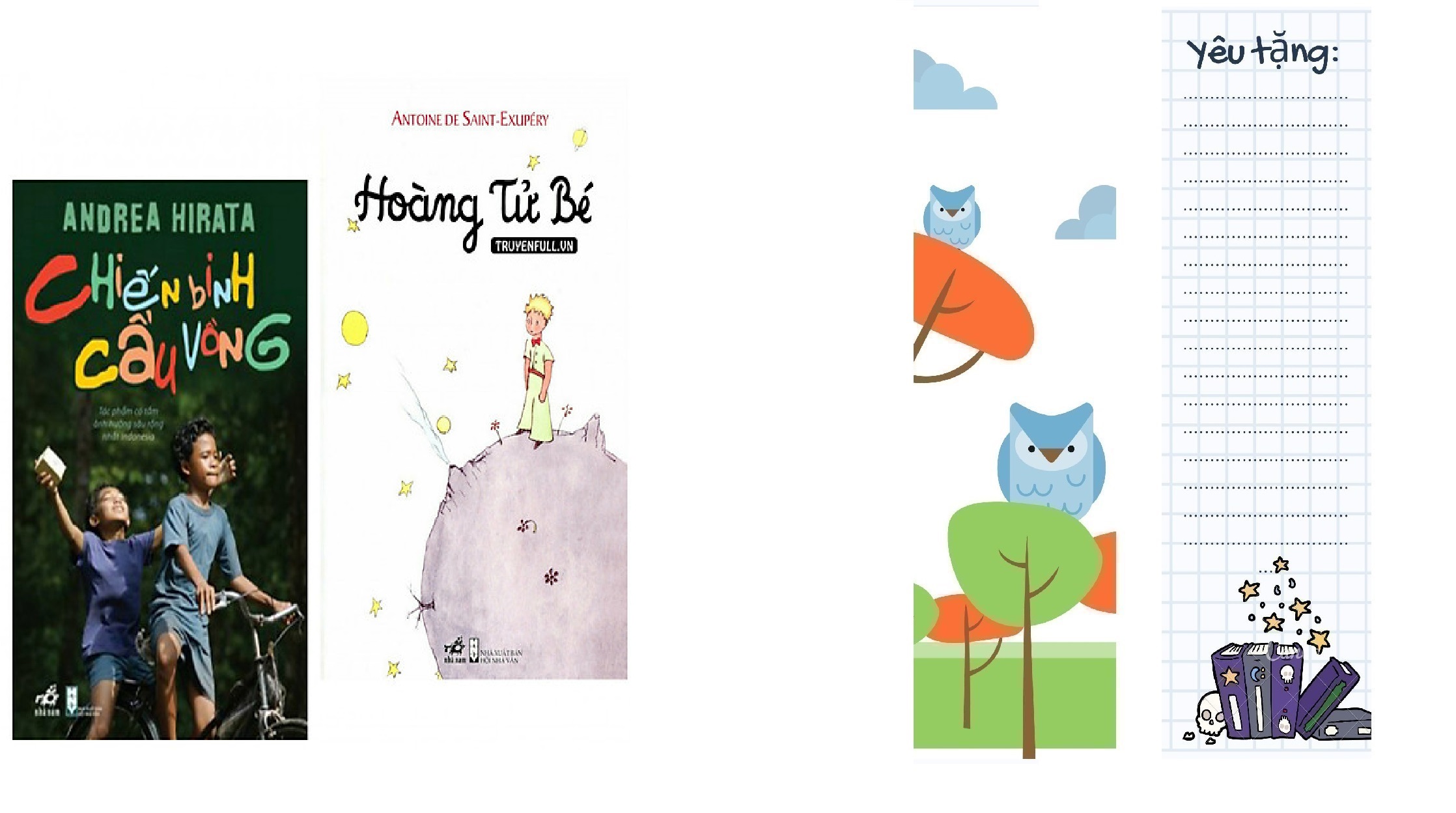 Combo sách văn học hay : Chiến binh cầu vồng + Hoàng tử bé - Combo sách hay có tầm ảnh hưởng sâu rộng - Tặng kèm bookmark thiết kế